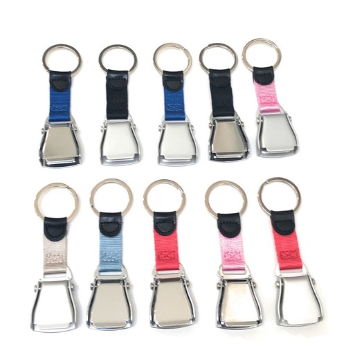 Airplane seat belt keychain - seat,