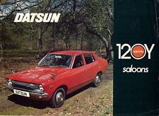 Nissan Datsun 120Y Sunny Saloon 1974-75 UK Market Single Sheet Brochure FAIR