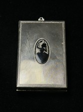 Vintage Silver Tone Guilloche