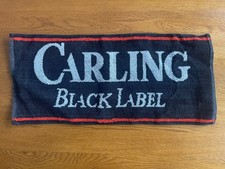 Vintage Carling Black Label Lager Beer / Bar Towel