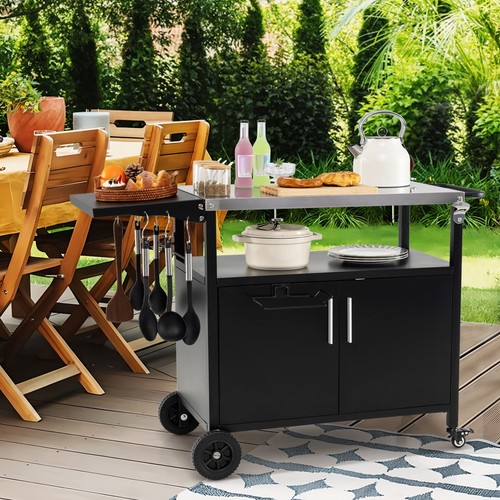 Outdoor bbq grill cart with - outdoor,