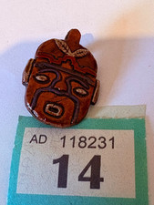 small aztec style ceramic mask