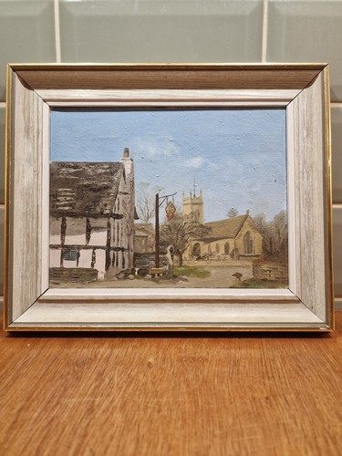Vintage oil canvas east - vintage,