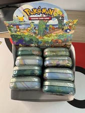 Pokemon TCG Mini Tins 25th Anniversary Celebration Full Set, Art Cards & Coins