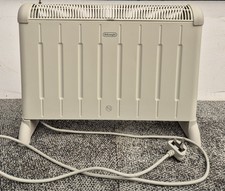 DeLonghi 2000W Electric Convector Radiator Space Heater 5 Heat Settings Grey