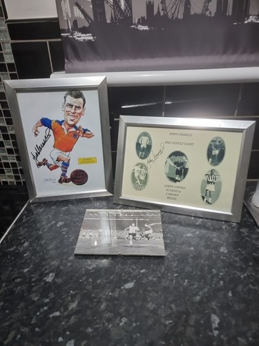 John charles signed caricature - charles,