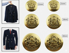 Round Gold Plastic Crested