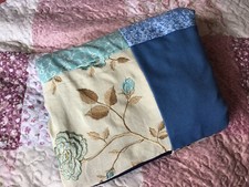 handmade patchwork lap quilt /