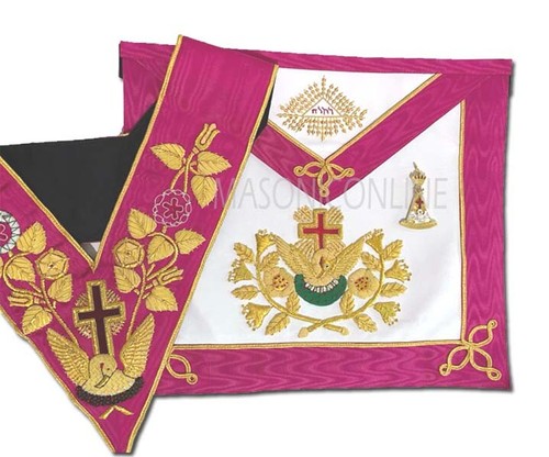 Masonic regalia rose - rose, croix