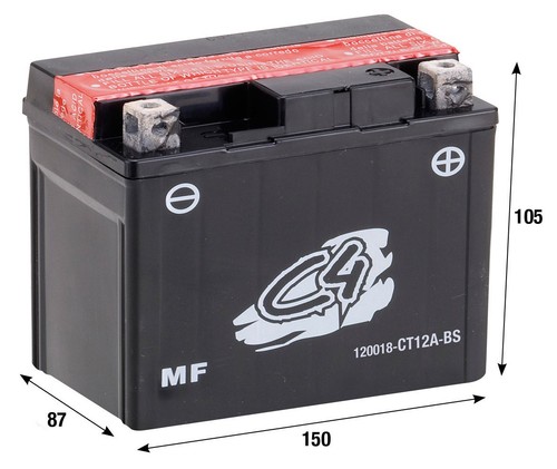 Ct12a battery for honda - for,