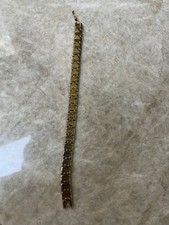 MONET Vintage Costume Jewellery Gold Articulated Bracelet C1968