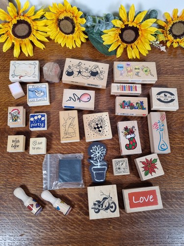 Wooden rubber stamp - rubber,