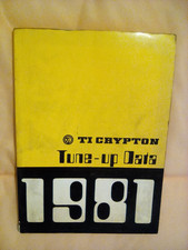 TI Crypton Tune-up Data 1981