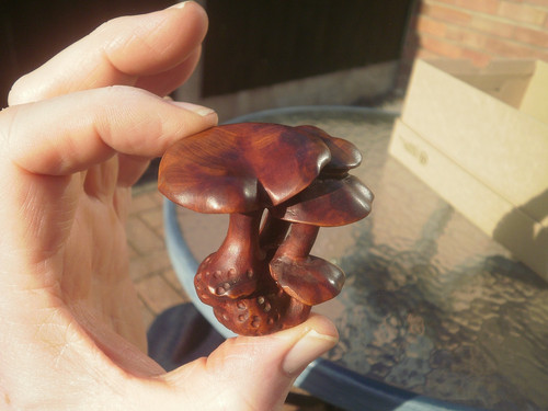 Hand carved wood - hand,