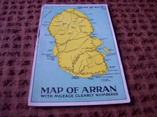 POSTCARD -- MAP OF ARRAN