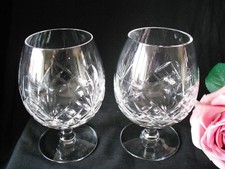 Pair of   Lead  Crystal Cut