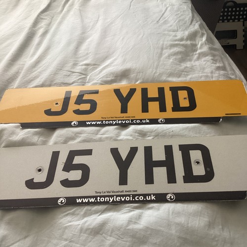 Car number plate reg yhd - car, j5