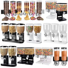 CEREAL DISPENSER SINGLE/DOUBLE DRY FOOD CONTAINER KITCHEN OATMEAL NUTS MACHINE