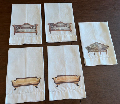 Set vintage guest towels - 5,