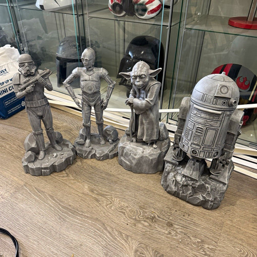Star wars 4pc statue - set,