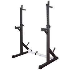 RIP X Adjustable Squat Bench Press Rack Stand Spotters Dip Bars Weight Lifting