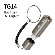 TYPE-C MOBILE CIGARETTE LIGHTER PORTABLE USB AIR-BLOW FLAMELESS WINDPROOF SAFE  
