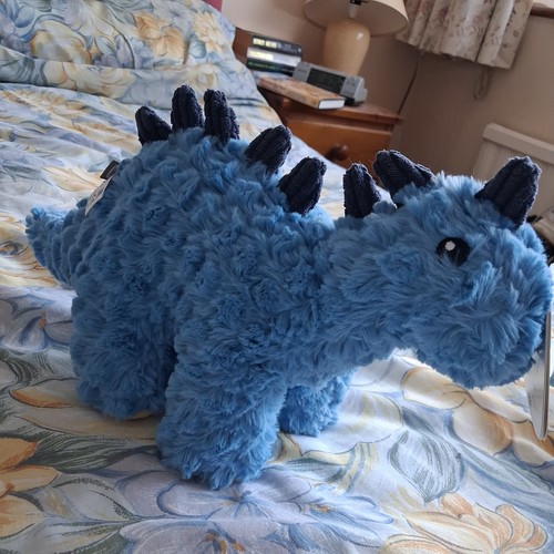 Bnwt blue stegosaurus dinosaur - blue,