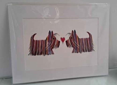 Westie scottie dog print - westie/scottie,