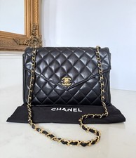 Chanel Classic Flap Bag Black With Gold Hardware Authentic