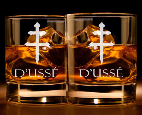 Etched usse cognac - cognac, rocks