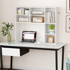 Desktop Bookshelf Desk Hutch