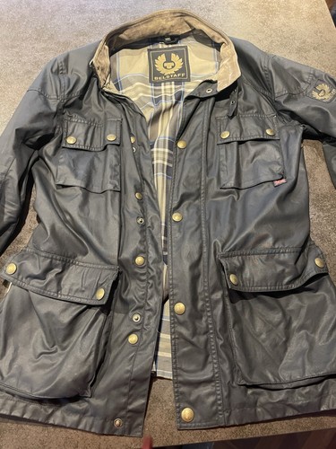 Belstaff black waxed - belstaff,