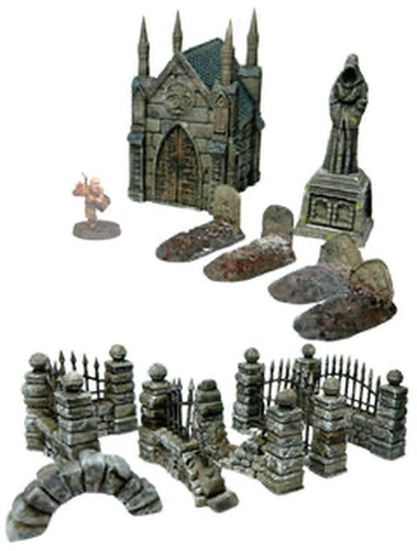 Cemetery set 28mm tabletop - set,