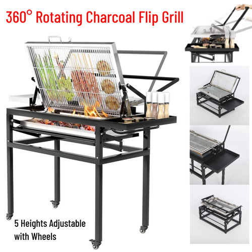 360 rotating charcoal flip - 360°,