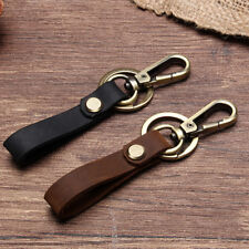 Key Chain Leather Belt Loop Key Holder Ring Keychain Keyring Detachable Keyfob