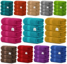 4 X Jumbo Bath Towels 100% Egyptian Cotton Hotel Quality Spa Towels Set 70x130cm