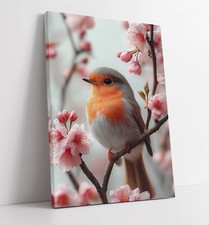 ROBIN ON A CHERRY BLOSSOM TREE