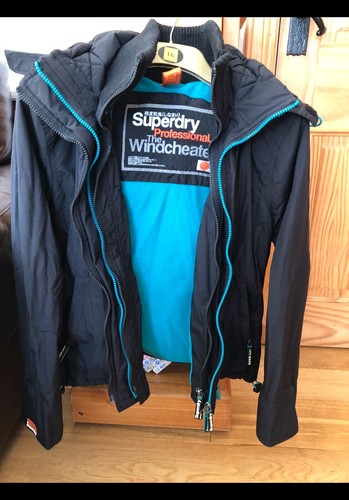 Black superdry warm jacket