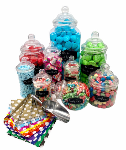Plastic sweet jar - sweet, kit