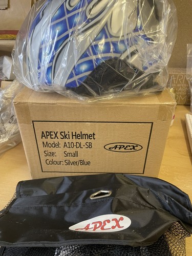 Apex ski bike helmet silver - apex,
