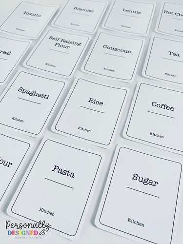 Minimalist labels for home - for,