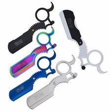 Barber Salon Straight Cut Throat Wet Shaving Razor 5 Colours