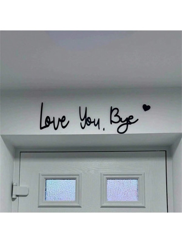 5pcs love you bye wooden - bye, door