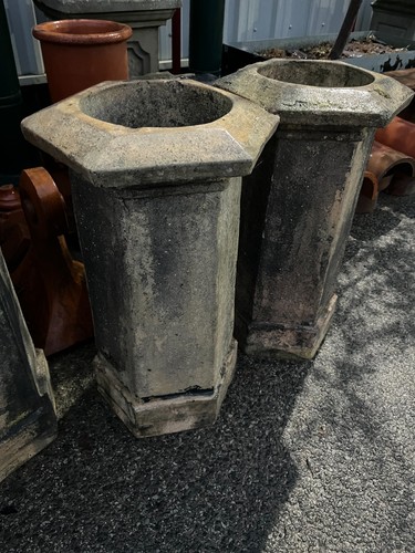 Reclaimed chimney pot - chimney, pot/buff