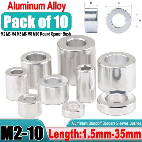 Aluminium standoff spacers - aluminium,