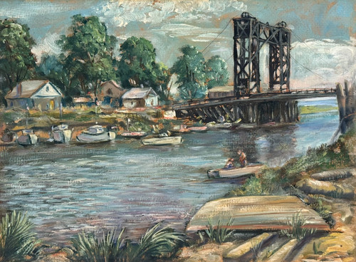 Old antique naive - antique, painting