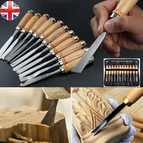 12pcs wood carving hand chisel - 12pcs,