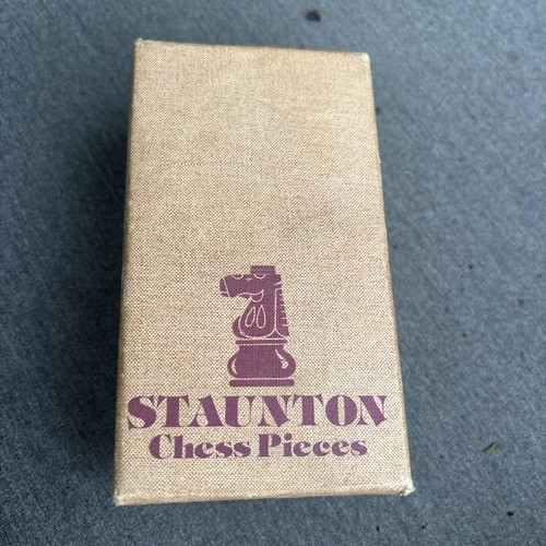 Staunton vintage wooden chess - vintage,