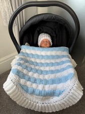 Hand Knitted Baby Car Seat