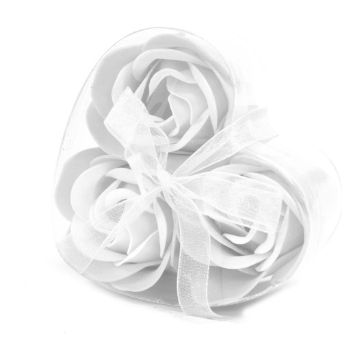 Set soap flower heart box - heart,